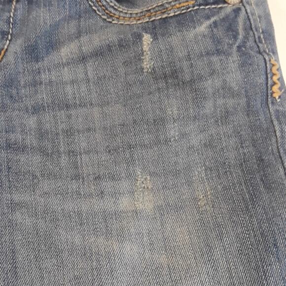 Aeropostale Womens Sz 6 Modest Y2K Flap Pocket Distressed Denim Shorts5725 - Picture 9 of 10